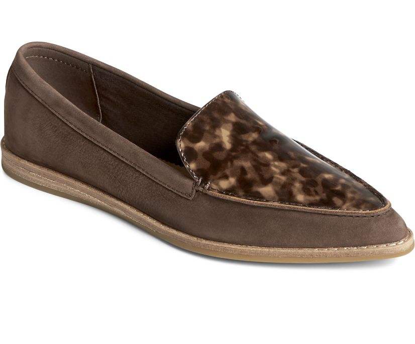 Loafers Sperry Saybrook Tortoise Cuero Marrones | VYRWTF192