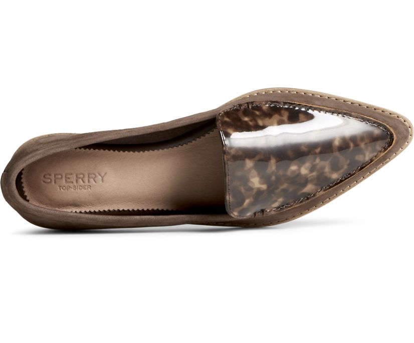 Loafers Sperry Saybrook Tortoise Cuero Marrones | VYRWTF192