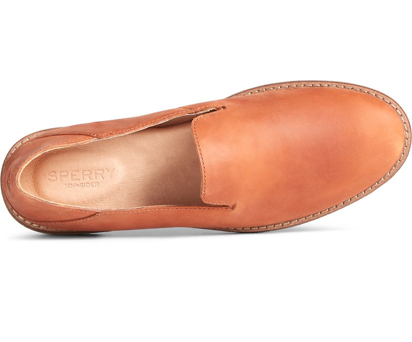 Loafers Sperry Seaport Levy Cuero Marrones | YPFKTZ984