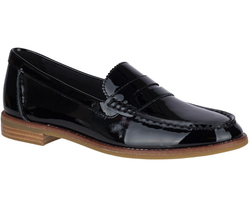 Loafers Sperry Seaport Patent Penny Negras | MLTKEC438