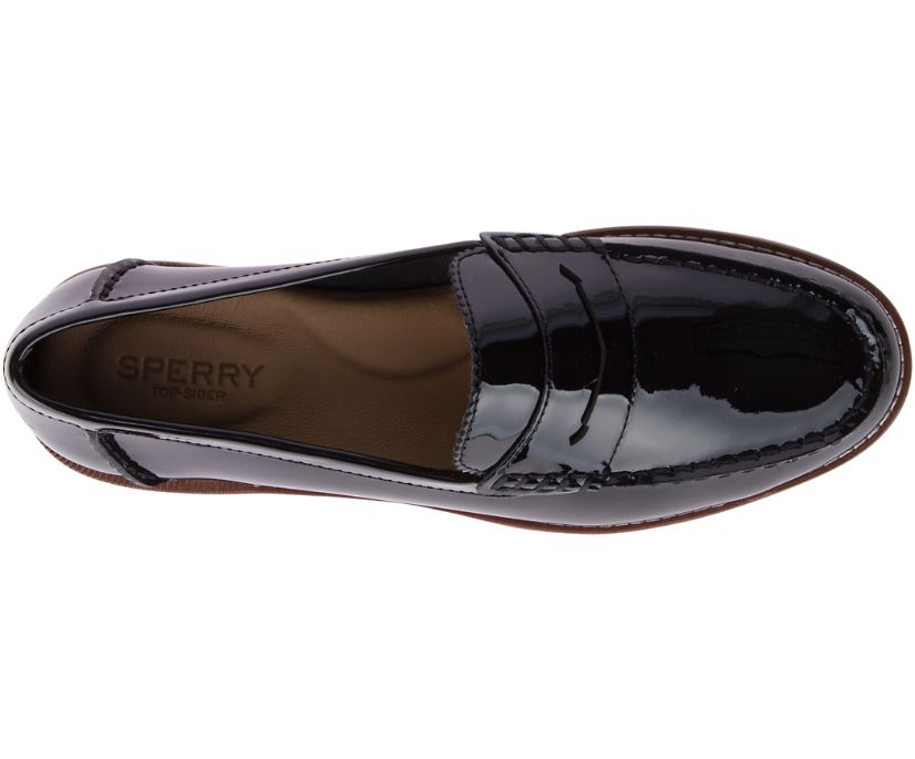 Loafers Sperry Seaport Patent Penny Negras | MLTKEC438