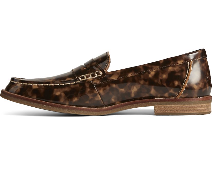 Loafers Sperry Seaport Penny Tortoise Cuero Marrones | ALCZKQ062