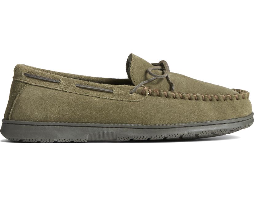 Pantuflas Sperry Doyle Moc 1-Eye Verde Oliva | GULCWS406