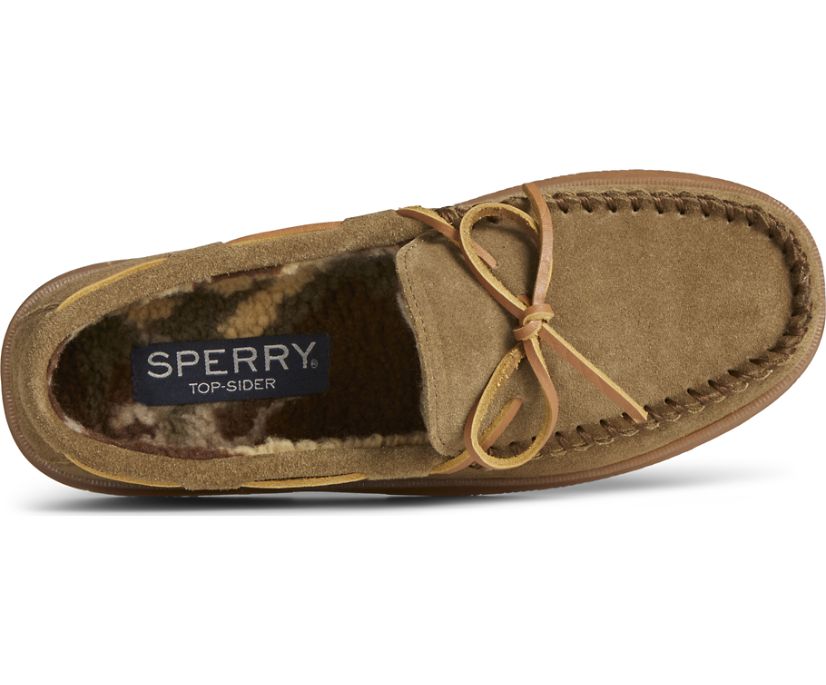 Pantuflas Sperry Doyle Moccasin Verde Oliva Camuflaje | BDAUWR492