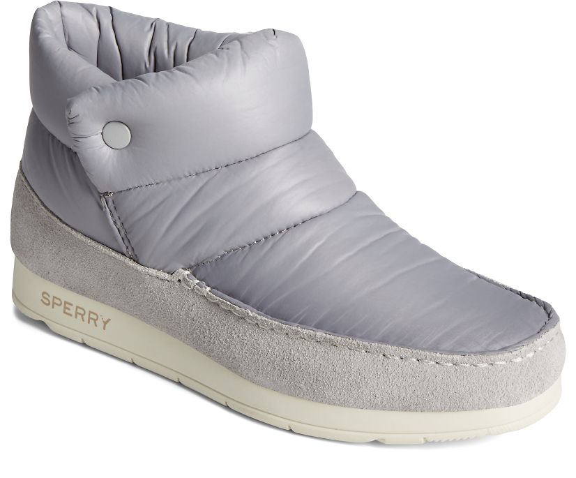 Pantuflas Sperry Moc-Sider Nylonie Gris | QGTHWE198