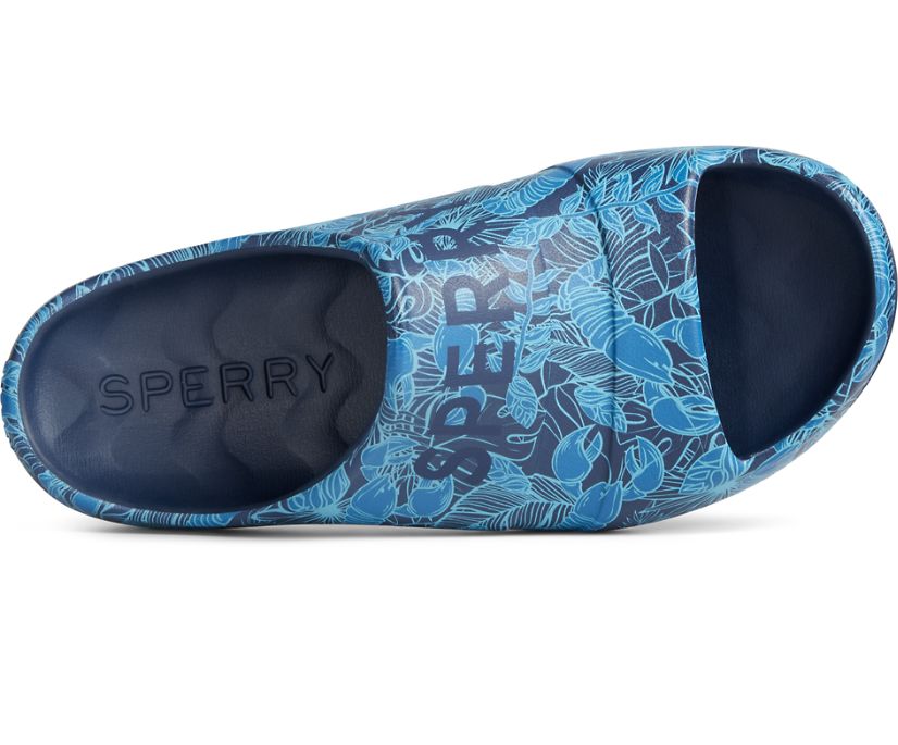 Sandalias Sperry Float Slide Azules | KIGCRE607