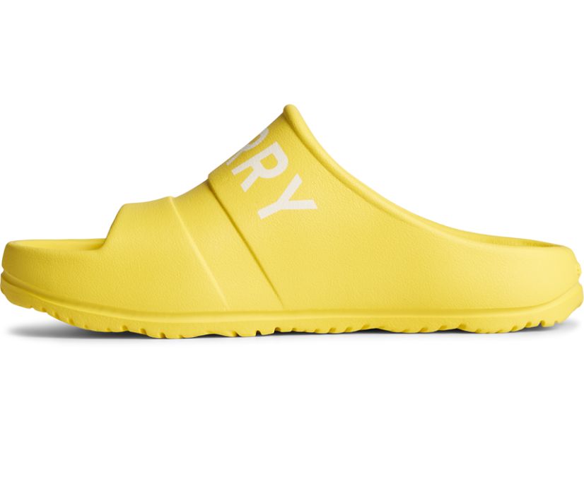 Sandalias Sperry Float Slide Logo Amarillo | HOVEIS264