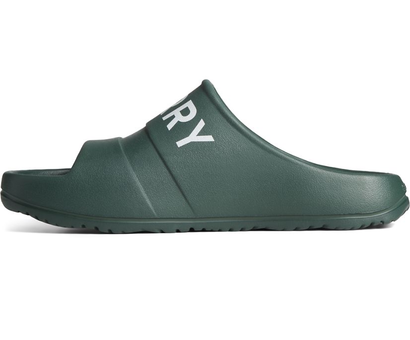 Sandalias Sperry Float Slide Logo Verde Oliva | VYOLQF836