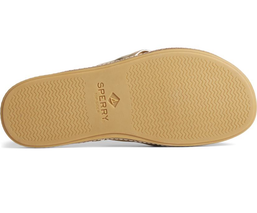 Sandalias Sperry Gold Cup Waveside PLUSHWAVE Cross Slide Doradas | PUSNAW327