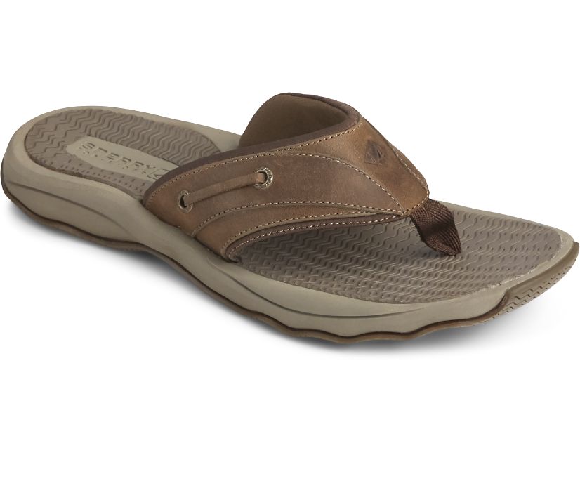 Sandalias Sperry Outer Banks Flip Flop Marrones | GTVDPU237