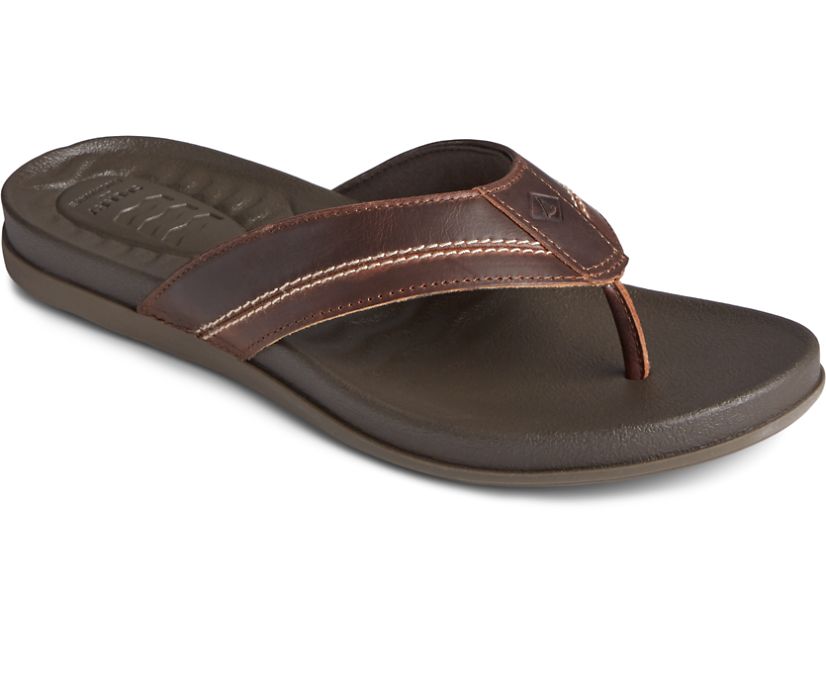 Sandalias Sperry PLUSHWAVE Dock Flip Flop Marrones | EPZLOA207