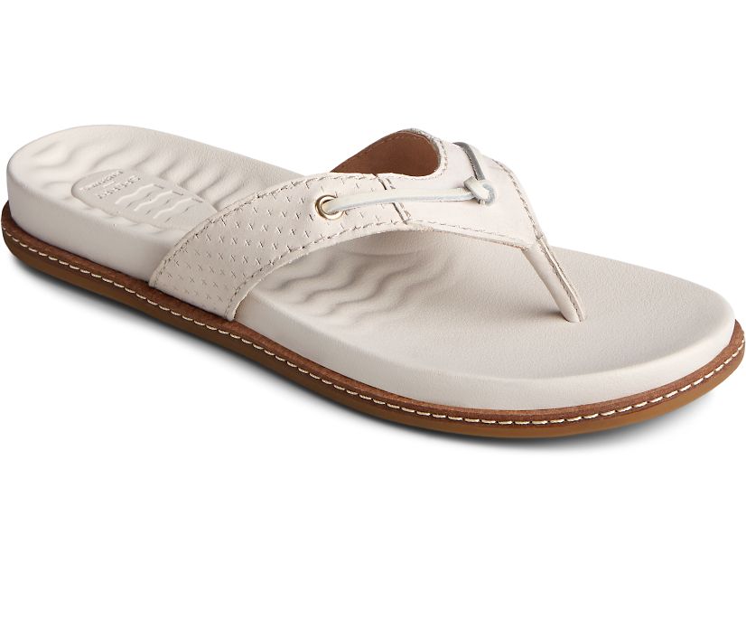 Sandalias Sperry Waveside PLUSHWAVE Flip Flop Blancas | AUOPWV715