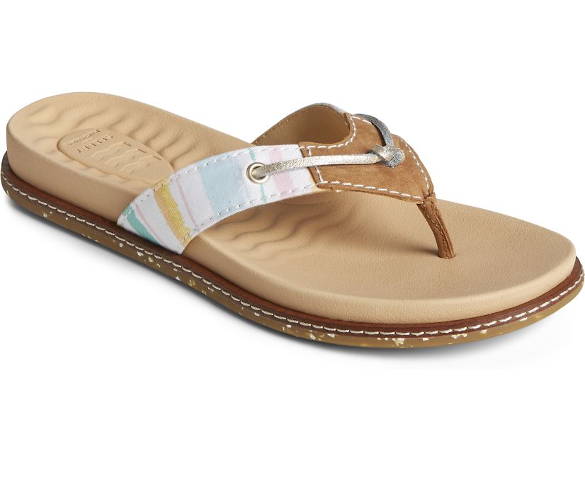 Sandalias Sperry Waveside PLUSHWAVE Flip Flop Blancas | RSTUGY654