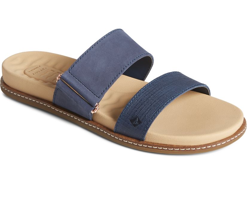 Sandalias Sperry Waveside PLUSHWAVE Slide Azul Marino | QBREUV021