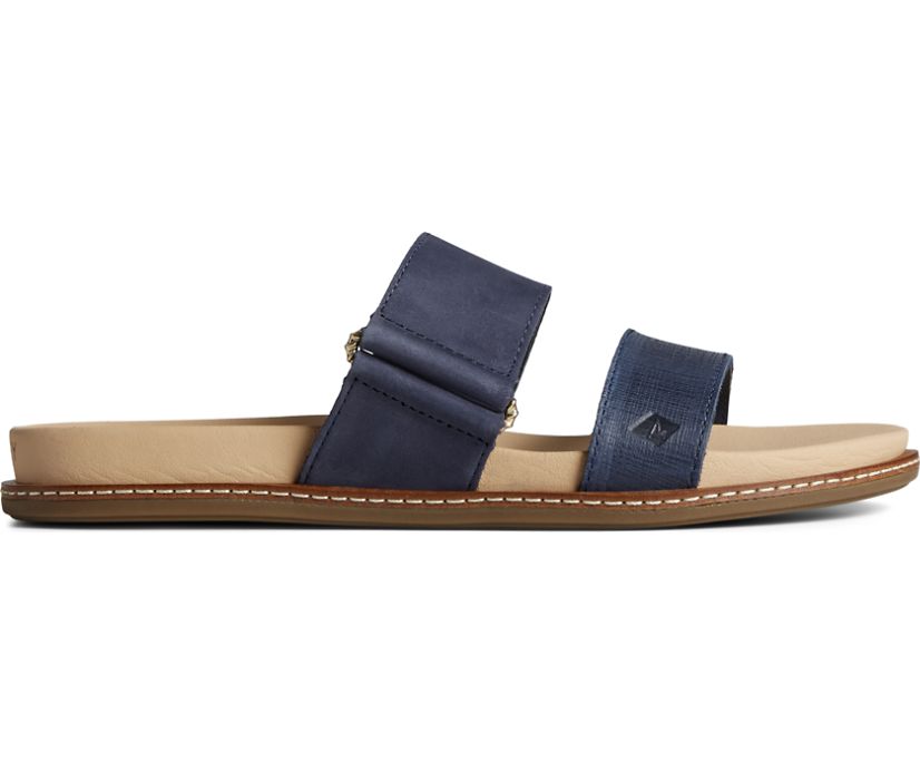 Sandalias Sperry Waveside PLUSHWAVE Slide Azul Marino | QBREUV021