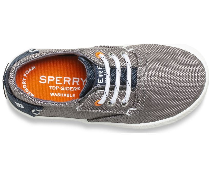 Zapatillas Sperry Bodie Washable Junior Gris Oscuro Azul Marino | ABOKMW259