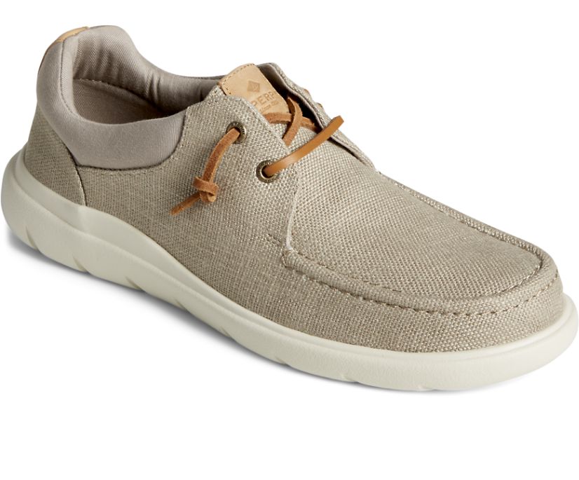 Zapatillas Sperry Captain's Moc Hemp Slip On Gris Marrones | FQIDKY149