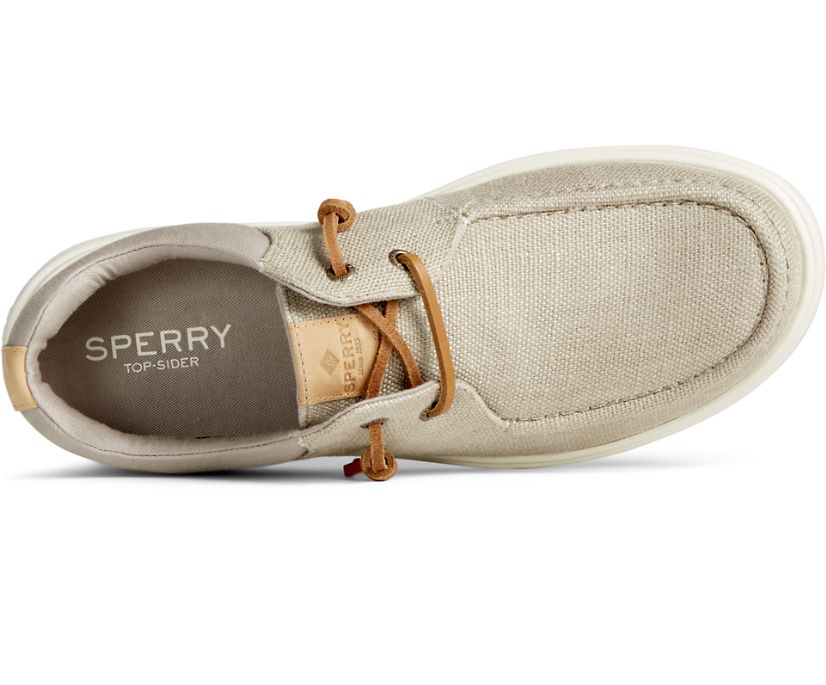 Zapatillas Sperry Captain's Moc Hemp Slip On Gris Marrones | FQIDKY149