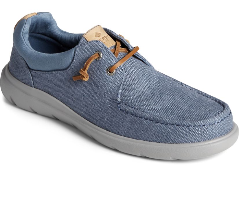 Zapatillas Sperry Captain's Moc Hemp Slip On Azules | OMBTZQ687