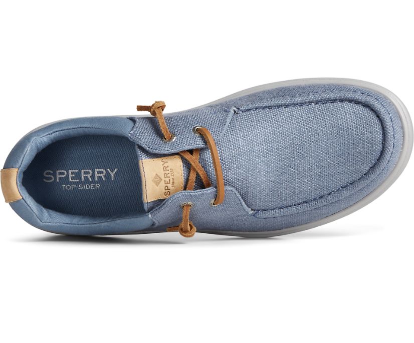 Zapatillas Sperry Captain's Moc Hemp Slip On Azules | OMBTZQ687