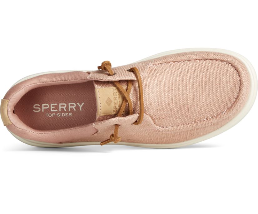 Zapatillas Sperry Captain's Moc Hemp Slip On Rosas | ZVXPLA035