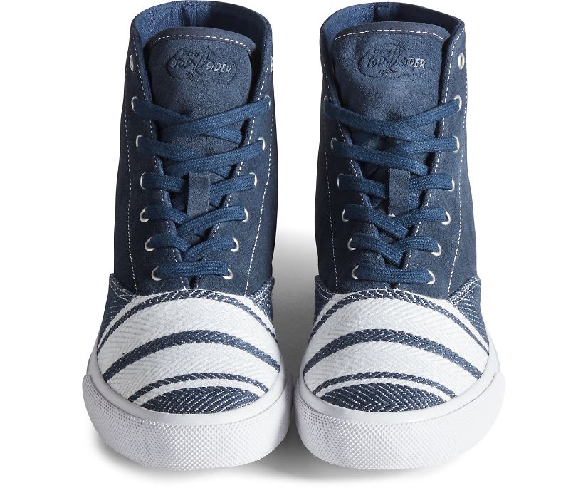 Zapatillas Sperry Cloud CVO Linen Hi Azul Marino | XMAEWQ067