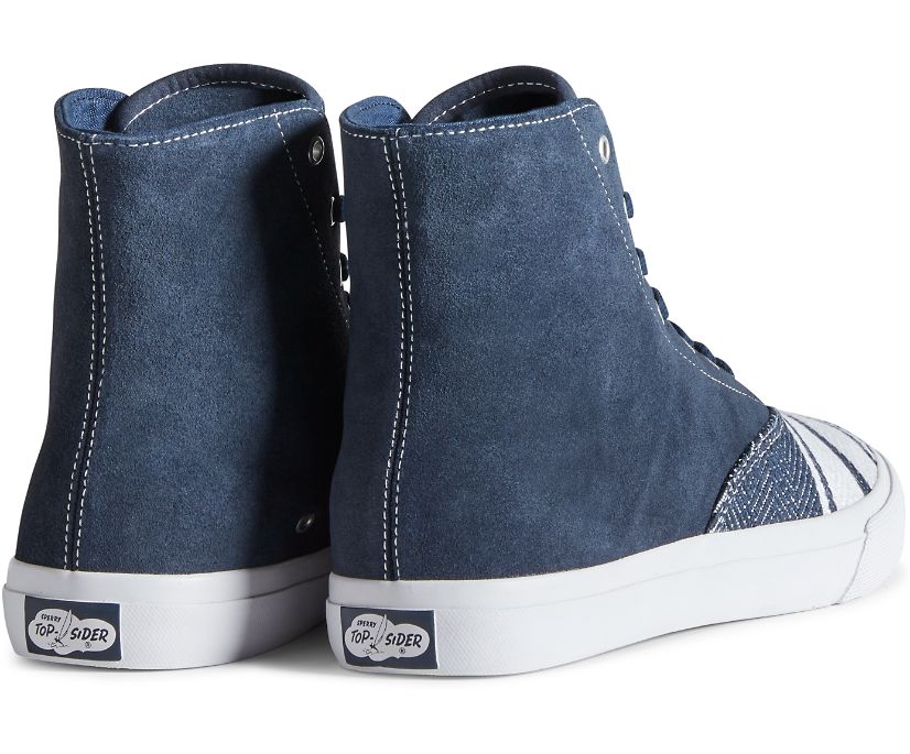 Zapatillas Sperry Cloud CVO Linen Hi Azul Marino | XMAEWQ067