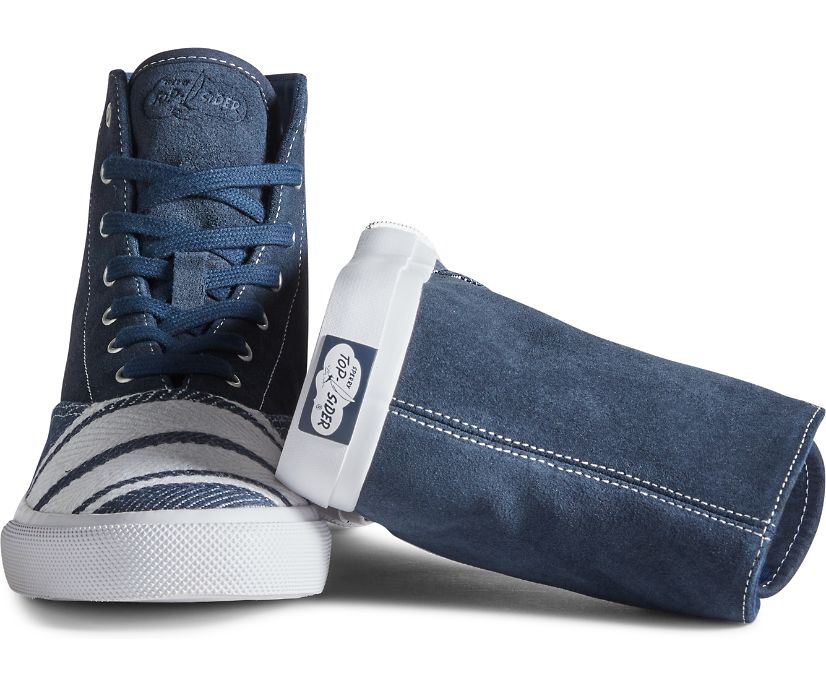 Zapatillas Sperry Cloud CVO Linen Hi Azul Marino | XMAEWQ067