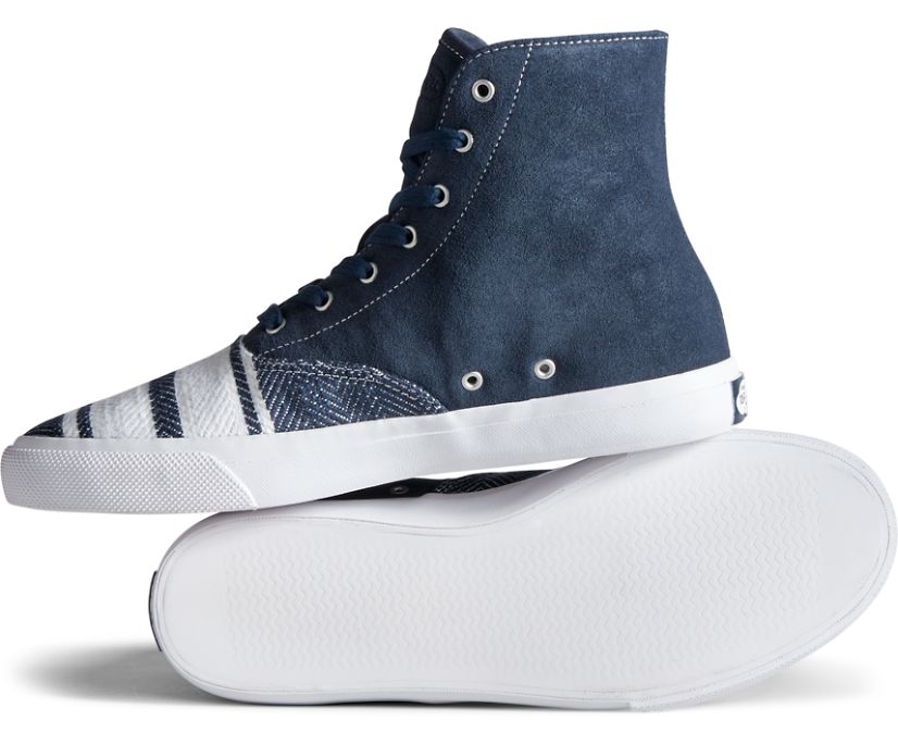 Zapatillas Sperry Cloud CVO Linen Hi Azul Marino | XMAEWQ067