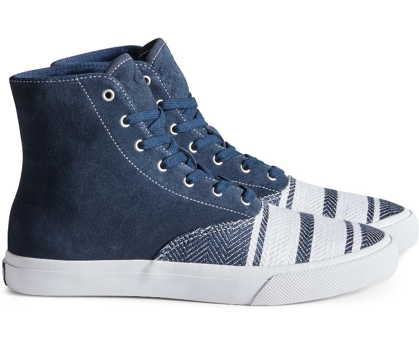 Zapatillas Sperry Cloud CVO Linen Hi Azul Marino | XMAEWQ067