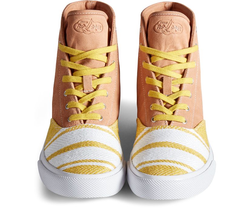 Zapatillas Sperry Cloud CVO Linen Hi Marrones | VSZIAM412