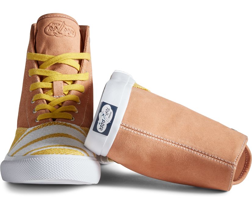 Zapatillas Sperry Cloud CVO Linen Hi Marrones | VSZIAM412