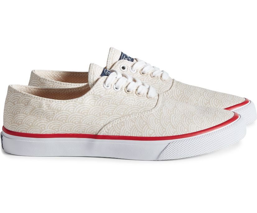 Zapatillas Sperry Cloud CVO Wave Print Deck Beige | WEZQYM163