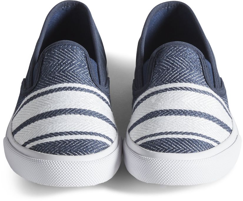 Zapatillas Sperry Cloud Linen Slip On Azul Marino | SVNXOL210