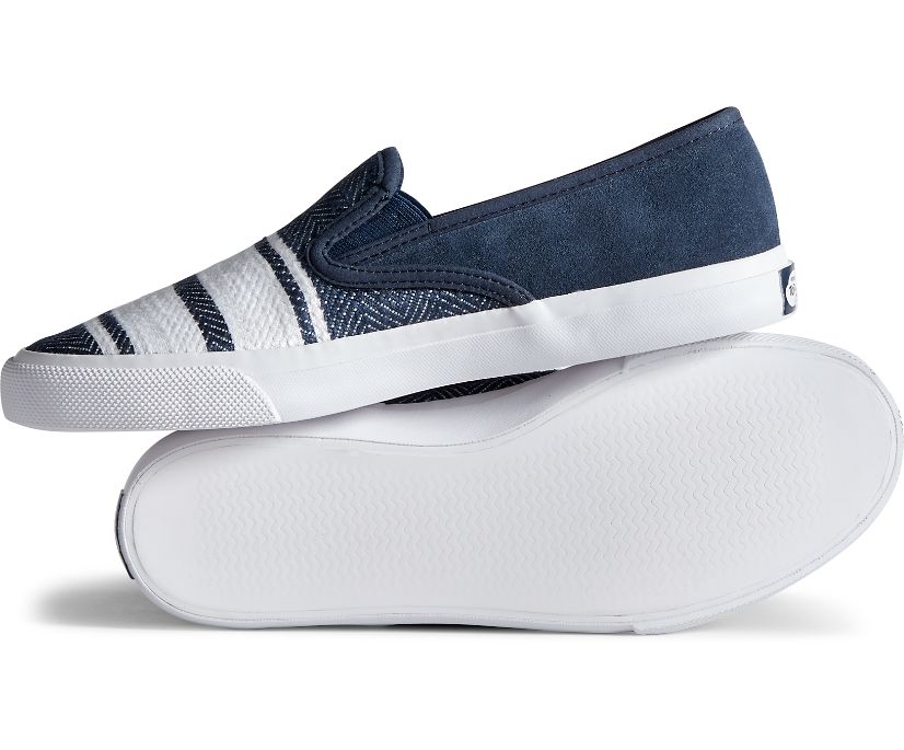 Zapatillas Sperry Cloud Linen Slip On Azul Marino | SVNXOL210