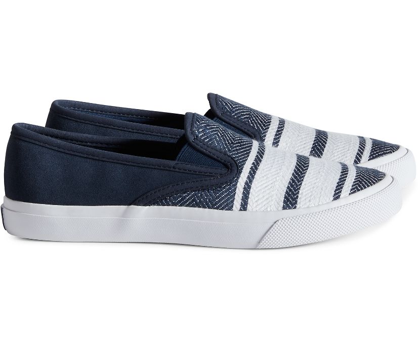 Zapatillas Sperry Cloud Linen Slip On Azul Marino | SVNXOL210