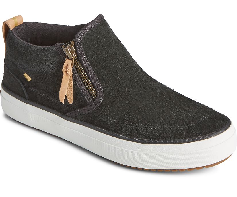 Zapatillas Sperry Crest Lug Suede Chukka Negras | FBRTCZ890