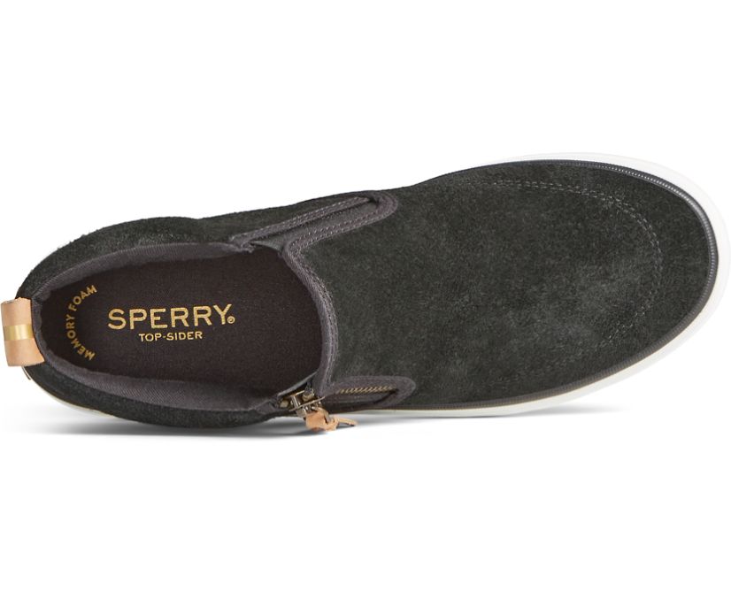 Zapatillas Sperry Crest Lug Suede Chukka Negras | FBRTCZ890