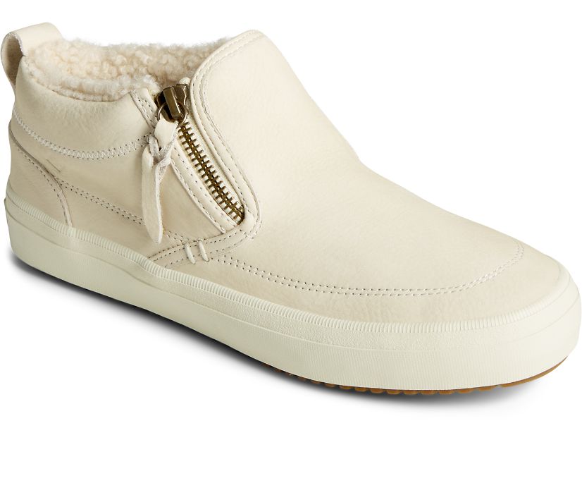 Zapatillas Sperry Crest Side Zip Cozy Blancas | OXBYKJ074