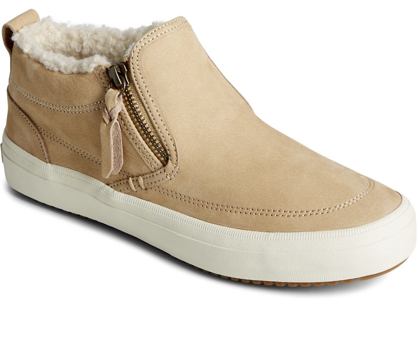 Zapatillas Sperry Crest Side Zip Cozy Kaki | MLIDQW519