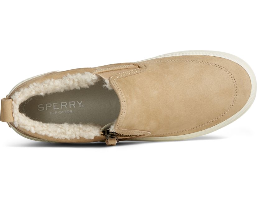 Zapatillas Sperry Crest Side Zip Cozy Kaki | MLIDQW519