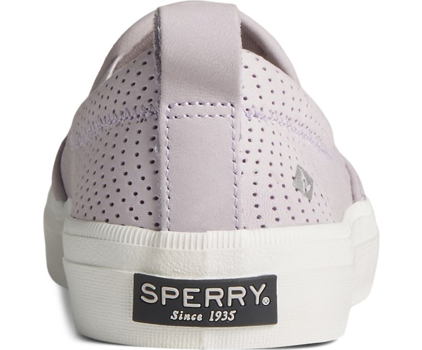 Zapatillas Sperry Crest Twin Gore Cuero Wave Perforated Moradas | KRGVEP963