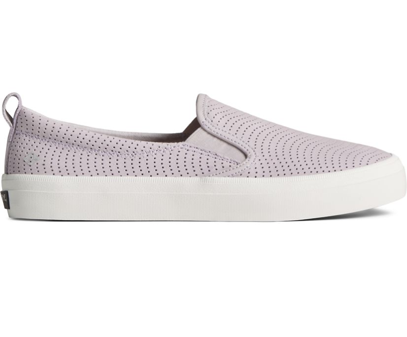 Zapatillas Sperry Crest Twin Gore Cuero Wave Perforated Moradas | KRGVEP963