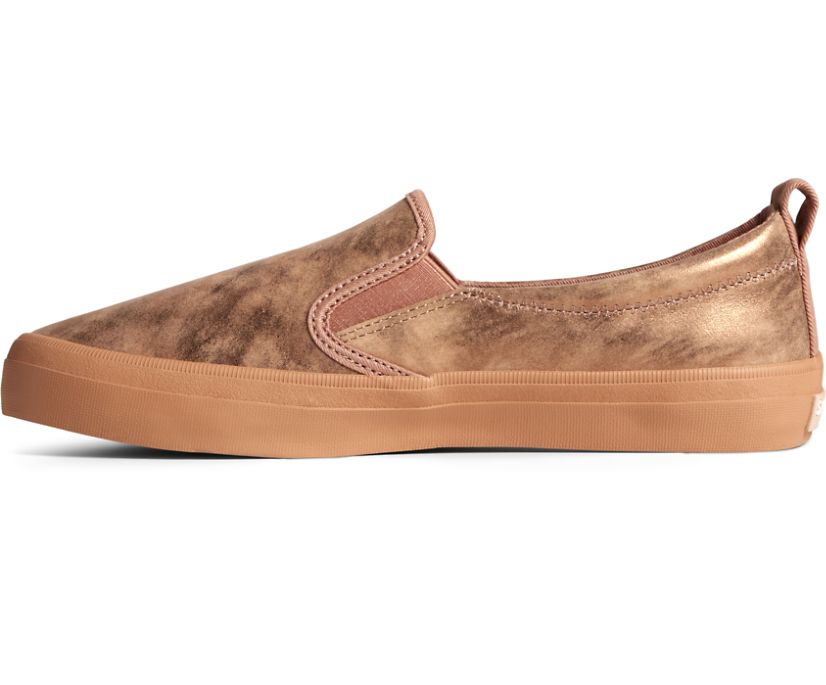 Zapatillas Sperry Crest Twin Gore Metallic Cuero Rosas | LXMEZT134