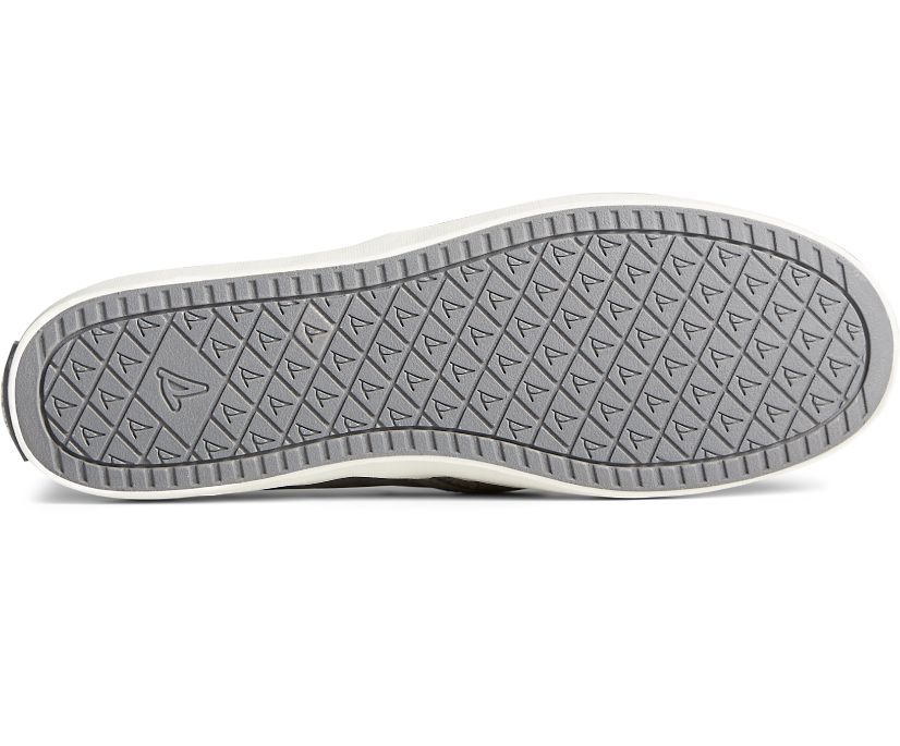 Zapatillas Sperry Crest Twin Gore PLUSHWAVE Snake Cuero Slip On Gris | VLOCUD024