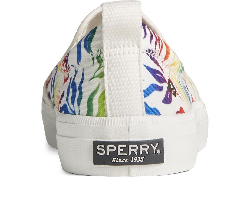 Zapatillas Sperry Crest Twin Gore Pride Slip On Blancas | FWHCIN830