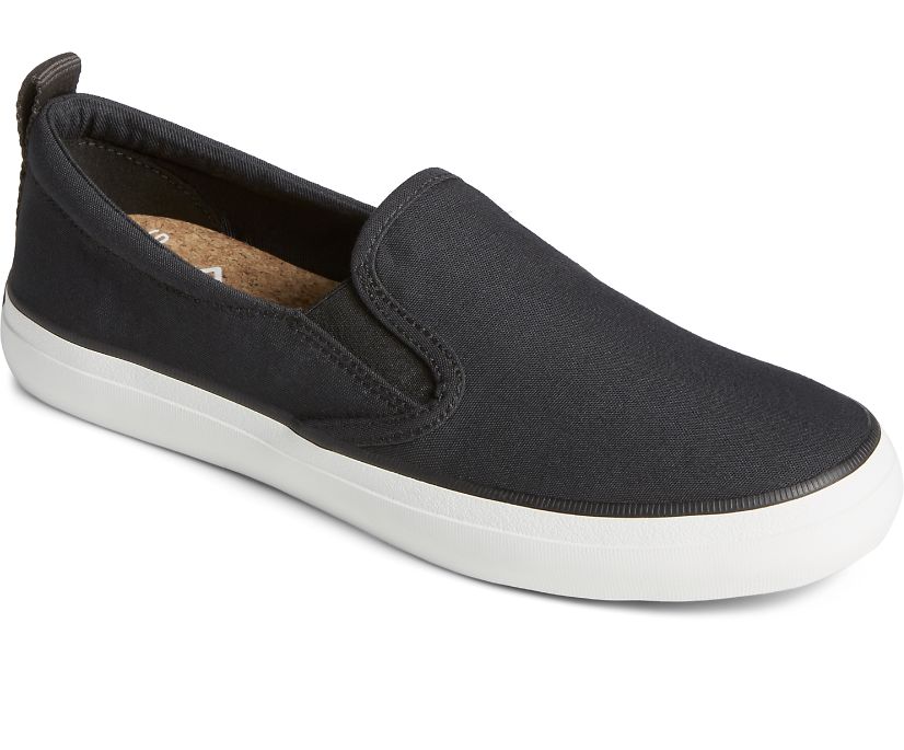 Zapatillas Sperry Crest Twin Gore SeaCycled™ Canvas Negras | VPLEKB271