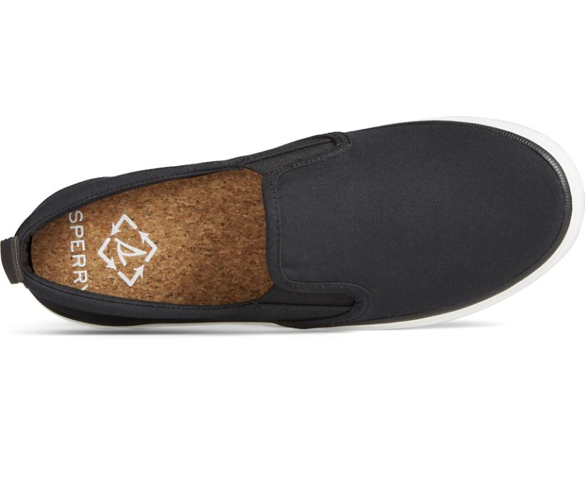 Zapatillas Sperry Crest Twin Gore SeaCycled™ Canvas Negras | VPLEKB271