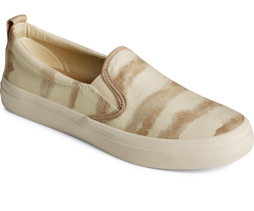 Zapatillas Sperry Crest Twin Gore Tie Dye Stripe Gris Marrones | NOQJFP253