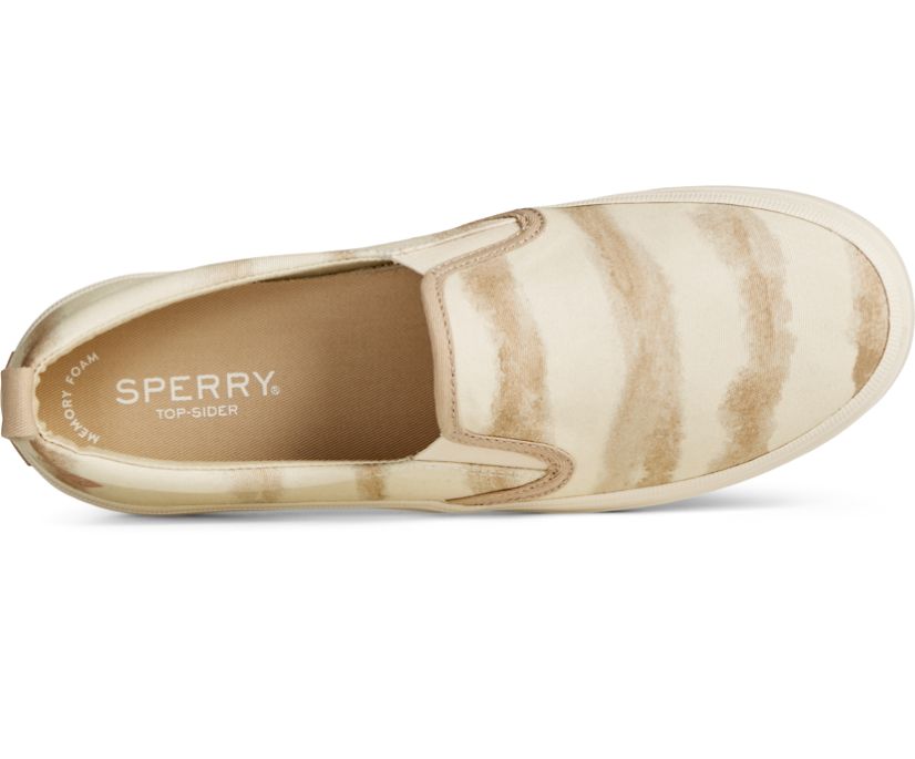 Zapatillas Sperry Crest Twin Gore Tie Dye Stripe Gris Marrones | NOQJFP253